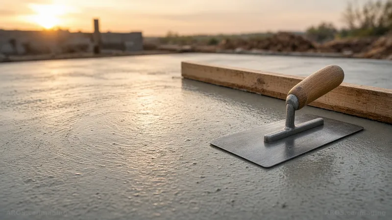 Illustrative concrete surface
